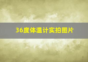 36度体温计实拍图片