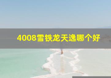 4008雪铁龙天逸哪个好