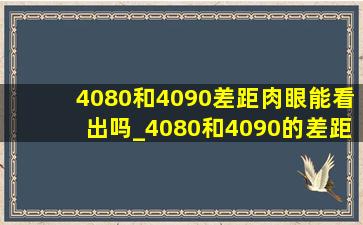 4080和4090差距肉眼能看出吗_4080和4090的差距多少