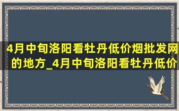 4月中旬洛阳看牡丹(低价烟批发网)的地方_4月中旬洛阳看牡丹(低价烟批发网)地