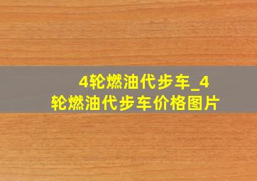 4轮燃油代步车_4轮燃油代步车价格图片