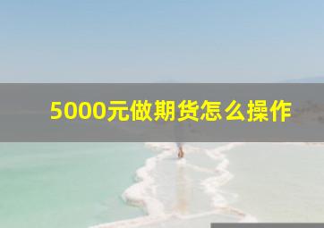 5000元做期货怎么操作