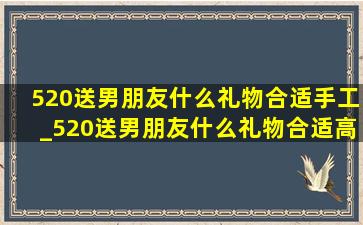 520送男朋友什么礼物合适手工_520送男朋友什么礼物合适高档