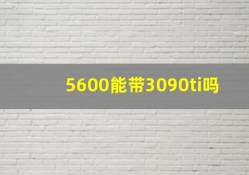 5600能带3090ti吗