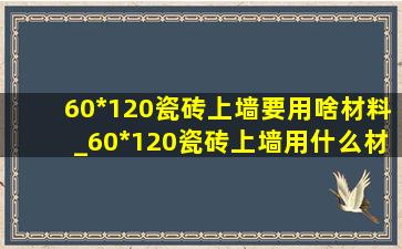 60*120瓷砖上墙要用啥材料_60*120瓷砖上墙用什么材料