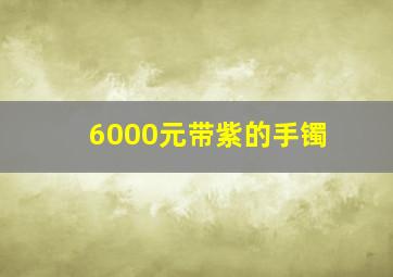 6000元带紫的手镯