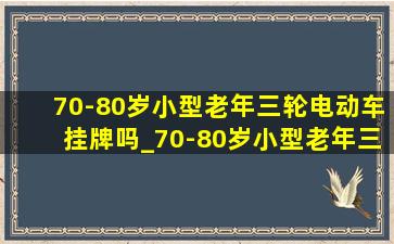 70-80岁小型老年三轮电动车挂牌吗_70-80岁小型老年三轮电动车