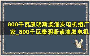 800千瓦康明斯柴油发电机组厂家_800千瓦康明斯柴油发电机