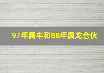 97年属牛和88年属龙合伙