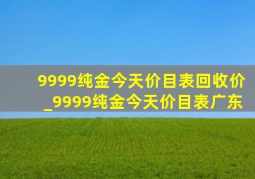 9999纯金今天价目表回收价_9999纯金今天价目表广东