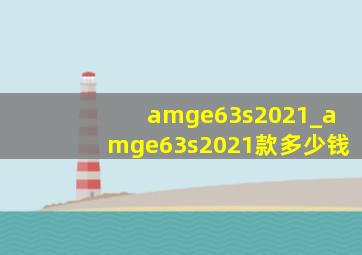 amge63s2021_amge63s2021款多少钱