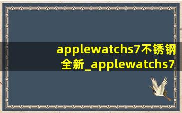 applewatchs7不锈钢全新_applewatchs7不锈钢