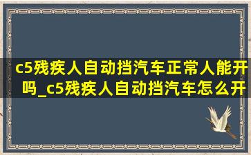 c5残疾人自动挡汽车正常人能开吗_c5残疾人自动挡汽车怎么开