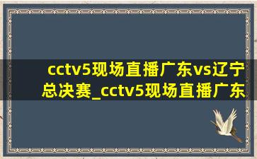 cctv5现场直播广东vs辽宁总决赛_cctv5现场直播广东vs辽宁最后一节