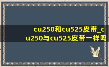 cu250和cu525皮带_cu250与cu525皮带一样吗