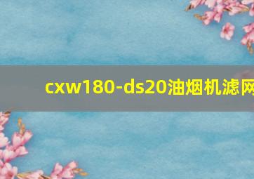 cxw180-ds20油烟机滤网