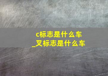 c标志是什么车_叉标志是什么车