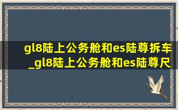 gl8陆上公务舱和es陆尊拆车_gl8陆上公务舱和es陆尊尺寸区别