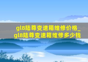 gl8陆尊变速箱维修价格_gl8陆尊变速箱维修多少钱