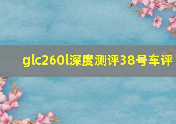 glc260l深度测评38号车评