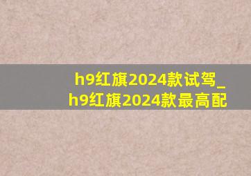 h9红旗2024款试驾_h9红旗2024款最高配