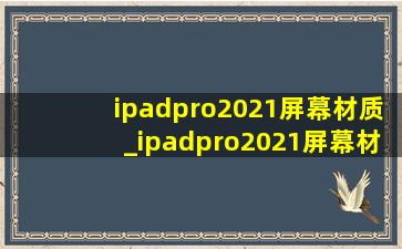 ipadpro2021屏幕材质_ipadpro2021屏幕材质lcd