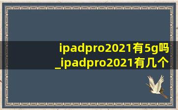 ipadpro2021有5g吗_ipadpro2021有几个颜色