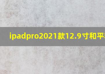 ipadpro2021款12.9寸和平精英