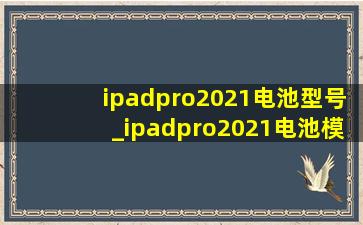 ipadpro2021电池型号_ipadpro2021电池模块多少钱