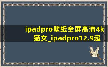 ipadpro壁纸全屏高清4k猫女_ipadpro12.9超清壁纸