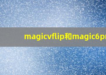 magicvflip和magic6pro