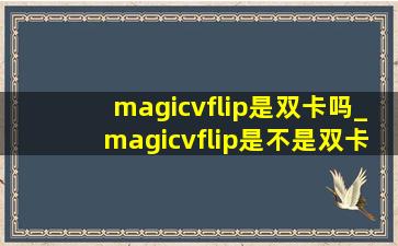 magicvflip是双卡吗_magicvflip是不是双卡双待的