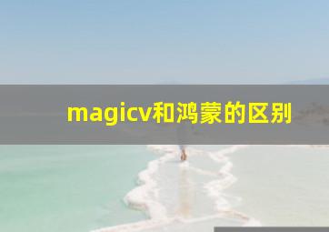 magicv和鸿蒙的区别