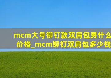 mcm大号铆钉款双肩包男什么价格_mcm铆钉双肩包多少钱