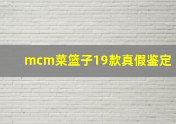 mcm菜篮子19款真假鉴定