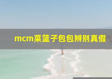 mcm菜篮子包包辨别真假