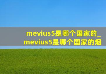 mevius5是哪个国家的_mevius5是哪个国家的烟