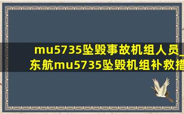 mu5735坠毁事故机组人员_东航mu5735坠毁机组补救措施