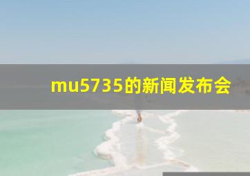 mu5735的新闻发布会