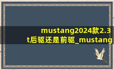 mustang2024款2.3t后驱还是前驱_mustang2024款2.3t敞篷版