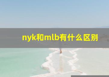 nyk和mlb有什么区别