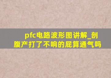 pfc电路波形图讲解_剖腹产打了不响的屁算通气吗