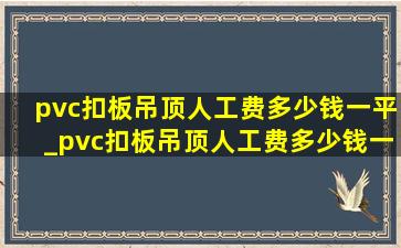 pvc扣板吊顶人工费多少钱一平_pvc扣板吊顶人工费多少钱一平方