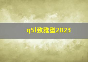 q5l致雅型2023