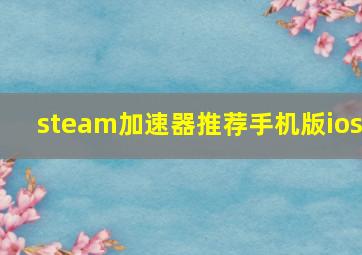 steam加速器推荐手机版ios