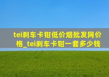 tei刹车卡钳(低价烟批发网)价格_tei刹车卡钳一套多少钱