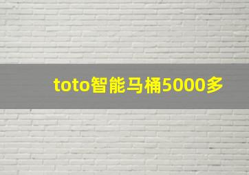 toto智能马桶5000多