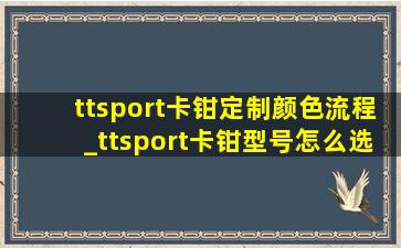 ttsport卡钳定制颜色流程_ttsport卡钳型号怎么选