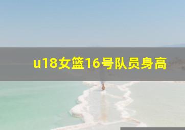 u18女篮16号队员身高