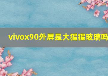 vivox90外屏是大猩猩玻璃吗